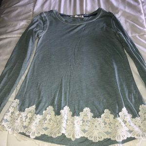 Long Sleeve Shirt with Lace